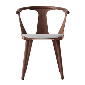&Tradition - Chaise In Between SK2 rembourrée structure noyer