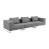 Softline - Ohio Cushion 62x45cm - light grey/felt 620