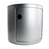 Kartell - Componibili 1 Modular Element round - silver/ABS-plastics/Height 38,5cm