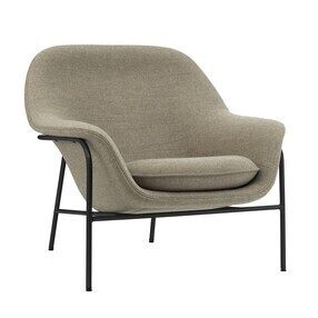 Normann Copenhagen - Fauteuil bas Drape piètement noir