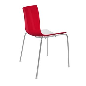Arper - Catifa 46 0251 Stuhl zweifarbig Gestell Chrom