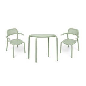 Fatboy - Table de bistro + chaise de jardin avec accoudoirs Toní