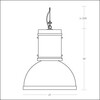 Fontana Arte - Lampara - Suspension - dessin au trait