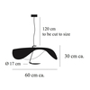 Catellani & Smith - Lederam Manta S1 - Suspension LED - dessin au trait