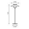 Louis Poulsen - PH 80 - Vloerlamp - Strichzeichnung