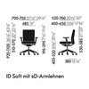 Vitra - Vitra ID Soft Citterio - Bureaustoel - Strichzeichnung
