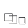 ferm LIVING - Cluster Side Table Set Of 3 - black