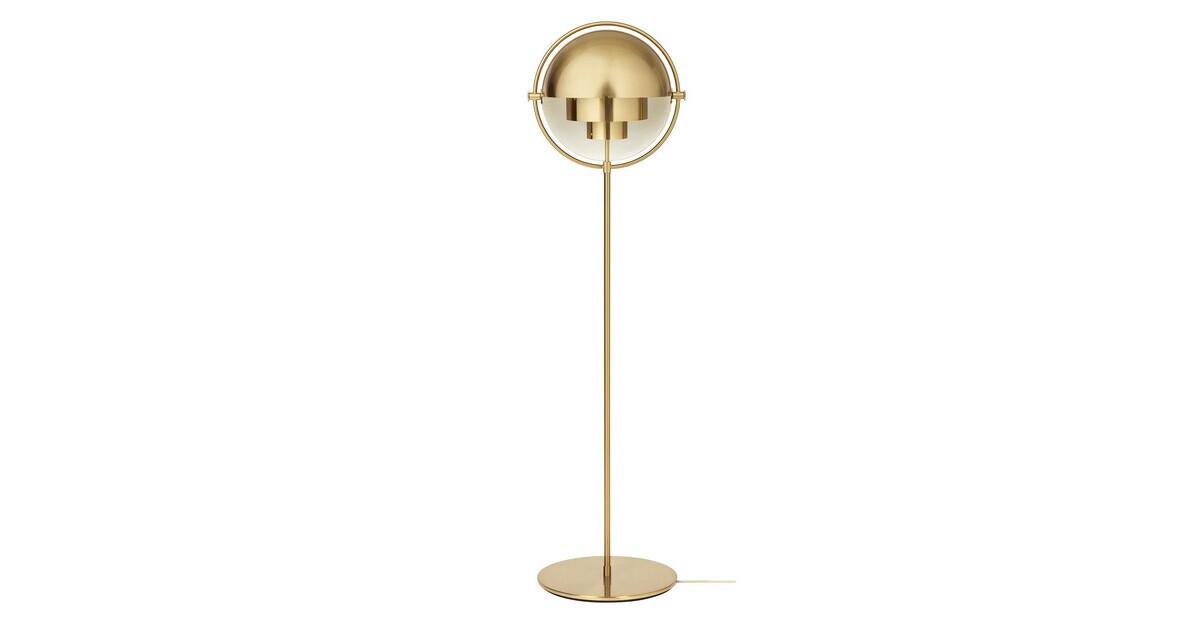 Multi-Lite Floor Lamp Frame Shiny Brass