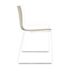 Arper - Catifa 46 0278 - Chaise bicolore pied blanc - blanc/ivoire/coque brillant/dedans mat/support blanc mat V12/nouvelle couleur