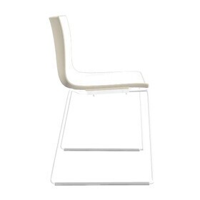 Arper - Catifa 46 0278 - Chaise bicolore pied blanc