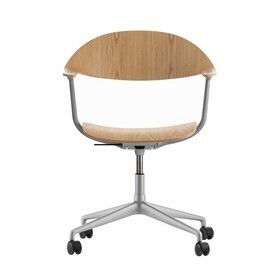 Vitra - Mynt bureaustoel eiken onderstel aluminium