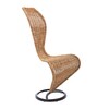 Cappellini - S-Chair Tom Dixon - Chaise - wicker/vannerie/piètement laquée marron foncé