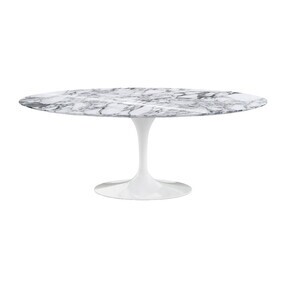 Knoll International - Saarinen Esstisch oval 198cm Marmor