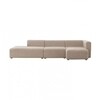 HAY - Mags Lounge Sofa Chaiselongue rechts - beige/Stoff Remix 233/304x127.5x67cm