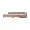 HAY - Mags Lounge Sofa Chaise Longue Right - beige/fabric Remix 233/304x127.5x67cm