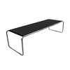 Knoll International - Laccio Coffe Table Rectangular - black/laminate/136x48x34cm
