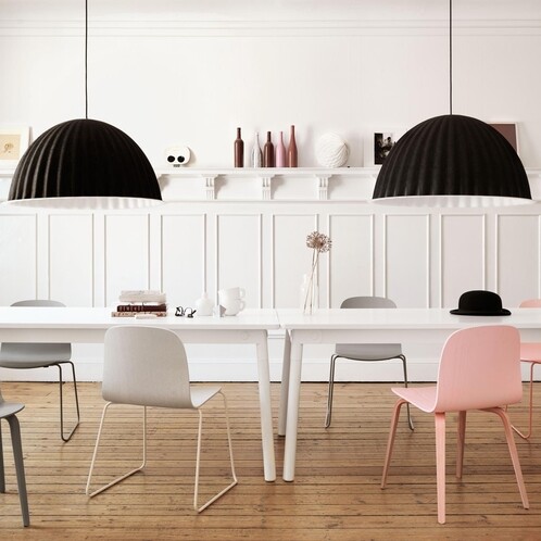 Muuto - Visu - Chaise avec piètement traîneau