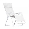Jan Kurtz - Limited Edition Fiam Amida - Zonnenbed - wit/stof Textilene/regelbare trillingsintensiteit
