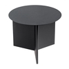HAY - Slit Table Round Side Table - black/H 35.5cm/Ø45cm