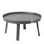 Muuto - Around Beistelltisch groß - anthrazit/Ø 72cm