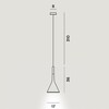 Foscarini - Aplomb GU10 - Suspension - dessin au trait