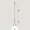 Foscarini - Aplomb GU10 Pendelleuchte - Strichzeichnung
