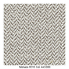 MDF Italia - Flow Slim - Fauteuil capitonné New Edition 2 - gris marron/blanc/coupe blanche/châssis chêne/étoffe Monaco R313 Col. 443.000/56 x 56 x 76.4 cm