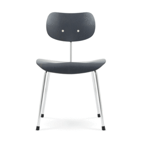 Wilde + Spieth - Chaise support chromé SE 68 Eiermann