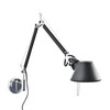 Artemide - Tolomeo Micro Parete - Applique murale - noir/brillant/PxH 49x41cm/Ø 11cm