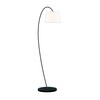 Le Klint - Le Klint Snowdrop Floor Lamp  - white/frame black/Ø30cm x H:155cm