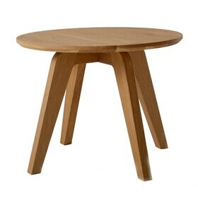 Jan Kurtz - Table d'appoint bois massif Dweller Ø50cm