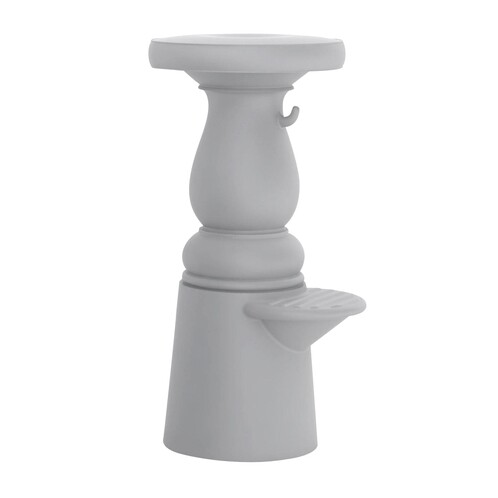 Moooi - New Antiques Barhocker - hellgrau/inkl. festem Sitzkissen