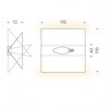 Mawa Design - Britz 1 Wall Lamp - line drawing