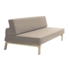Softline - Lazy - Canapé-lit - beige/textile Vision 446/PxHxP 199x77x114cm/structure frêne