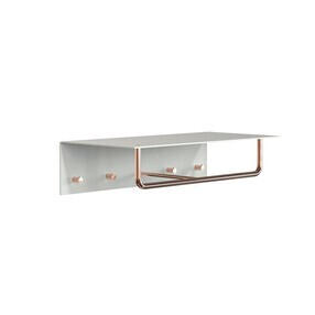 FROST - Unu Wandgarderobe mit 4 Haken & Stange