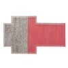 GAN - Mangas Space Rectangular Tapijt - koraalrood/grijs gevlochten/100 % nieuwe wol/hand loom/250x160cm