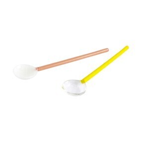 HAY - Glazen lepel set van 2