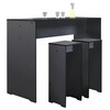 Conmoto - Riva Bar Table  - anthracite/HPL/160x62x109cm