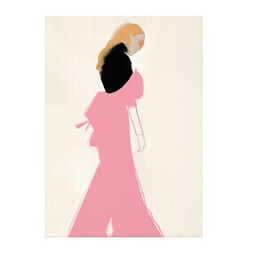 Paper Collective - Impression d'art Pink Dress