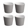 Alessi - Tonale - Lot de 4 tasses à expresso - gris foncé/céramique/4 pièces/Ø 6 cm