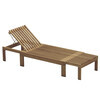 Skagerak - Riviera Sunbed - teak/115-202x7x33cm
