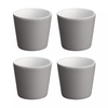 Alessi - Tonale Espressotassen-Set 4tlg. - dunkelgrau/Steingut/4 Stück/Ø 6 cm
