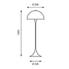 Louis Poulsen - Panthella Floor Lamp - line drawing