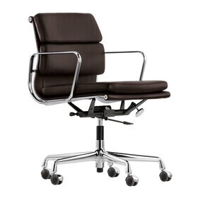 Vitra - Chaise de bureau Soft Pad EA 217 chromé