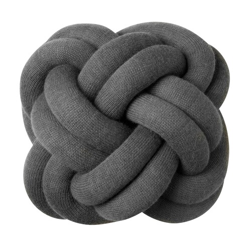 DesignHouseStockholm - Knot Cushion - grey/washable at 30°C/30x30x15cm