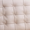 Knoll International - Barcelona Relax Chair - ivory/frame chrome/leather Venezia/Special Edition