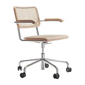Thonet - S 64 VDR Swivel Chair with Wickerwork