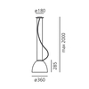 Artemide - Nur Mini - Suspension - dessin au trait