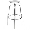 la palma - Giro Stool - stainless steel/frame stainless steel/adjustable in height from 66 to 76 cm