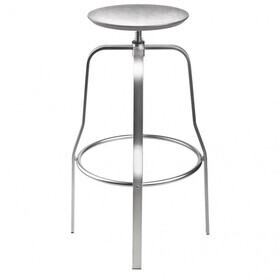 Lapalma - Giro S106 Hocker Sitzfläche Edelstahl 66-76cm